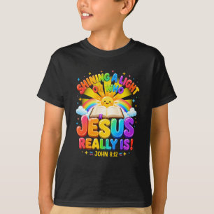 Erleuchtungsstation, die Licht auf Jesus wirft T-Shirt