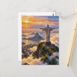 Erlöser über den Wolken Postkarte