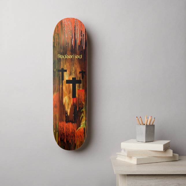 Erlöst Skateboard (Wandkunst)