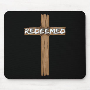 Erlöster Jesus Christliches Kreuz Gott Glaube Bibe Mousepad