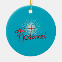 Erlöstes Christliches Cross Blue Green