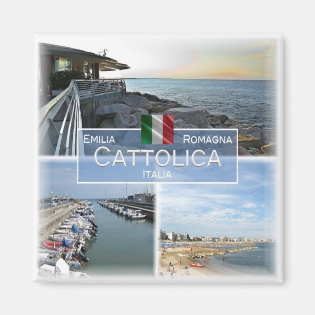 ERM035 KATTOLIKA - Emilia Romagna - Italien - Kühl Magnet (Vorne)