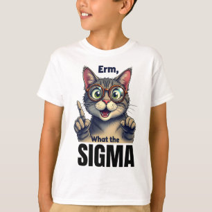 Erm was Sigma Funny Cat liebt T-Shirt