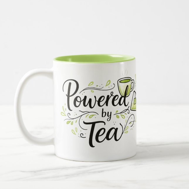 Ermächtigt durch Tee Niedliche Teetasse Teebeutel  (Links)