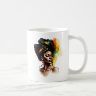 Ermächtigte afroamerikanische Frau (2) Kaffeetasse