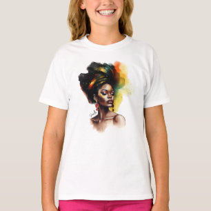 Ermächtigte afroamerikanische Frau (2) T-Shirt