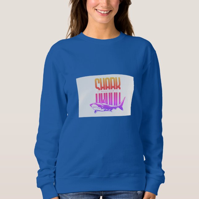 Ermächtigtes Shark-Frauen-Basic-Sweatshirt Sweatshirt (Vorderseite)