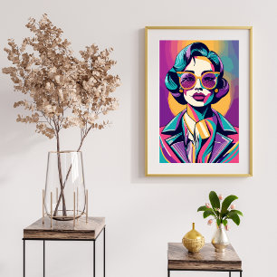 Ermächtigung in jeder Ära - Alte Retro-Boss-Lady Poster