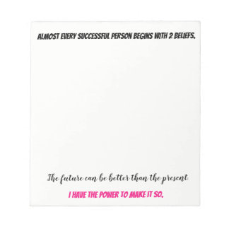 Ermächtigung von Gedanken Notizblock