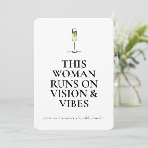 Ermächtigungskarte für Frauen, Vibes & Power Zitat Feiertagskarte