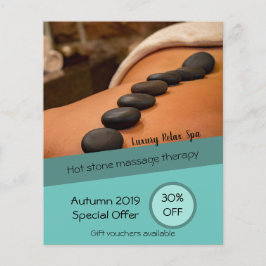 Ermäßigung für Massage-Wellness-Center-Broschüren Flyer