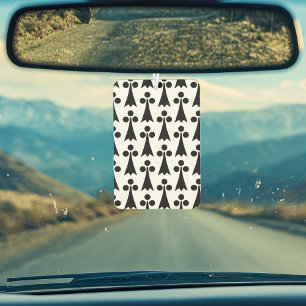Ermine Pattern, mittelalterliches Muster, Schwarz Autolufterfrischer