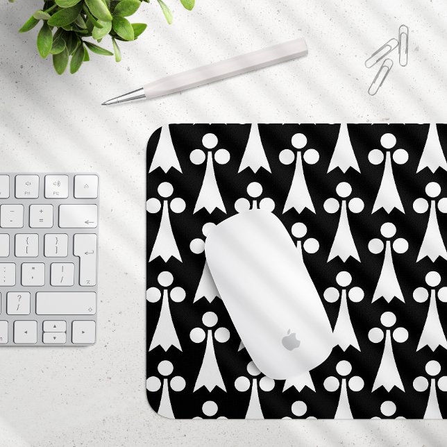 Ermine Pattern, mittelalterliches Muster, weiß auf Mousepad (Von Creator hochgeladen)