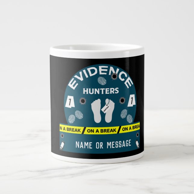 Ermittler für Kriminalwissenschaften Jumbo-Tasse (Vorderseite)