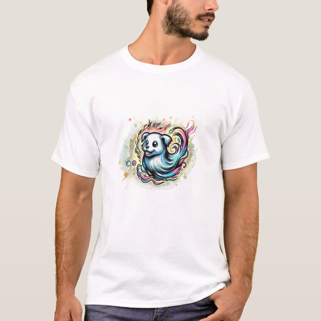 Ermittler Ghost Hallo T-Shirt (Vorderseite)