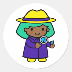 Ermittlerin Runder Aufkleber