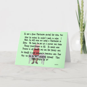 Ermüdeter Apotheker "Can't Lass Go" Geschenke für  Karte