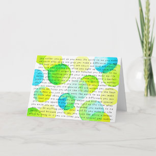 ErmutigeMich "Du bist wichtig" Version 1 Karte