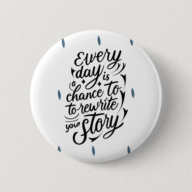 Ermutigend an Ihr selbst-Message-Design glauben Button (Vorderseite)