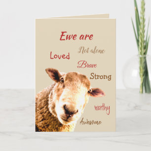 Ermutigend, dass unterstützendes Funny bald wieder Dankeskarte