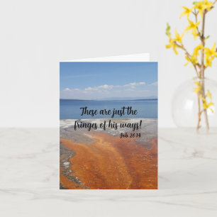 Ermutigend - Job 26:14 geklappte Grußkarte Karte