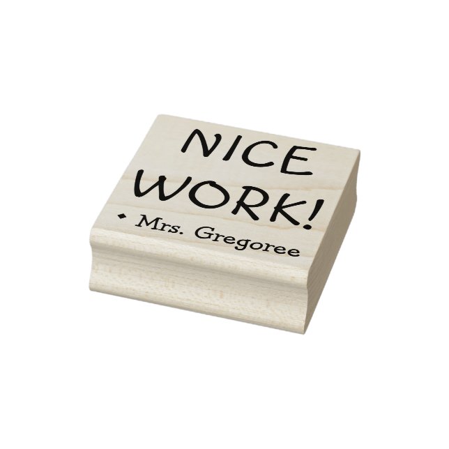 Ermutigend "NICE WORK!" Briefmarke aus Kautschuk Gummistempel (Stempel)