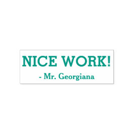Ermutigend "NICE WORK!" Briefmarke aus Kautschuk Permastempel