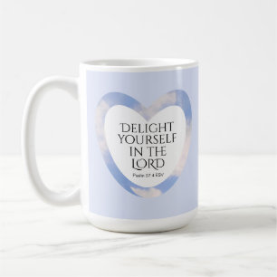 Ermutigend und beherzend für die hellblaue Bibelve Kaffeetasse