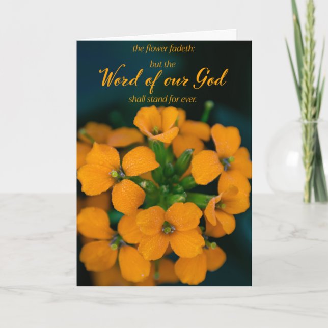 Ermutigende Blume Grußkarte Karte (Vorderseite)