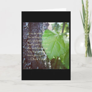 Ermutigende leere Notenkarte Karte