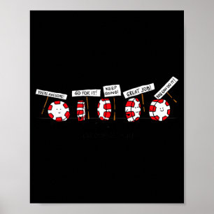 Ermutigende Minzschritte - Lustige Pfefferminze Poster