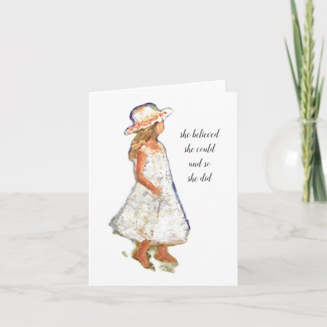 Ermutigende Mitteilung Dankeskarte (Vorderseite)