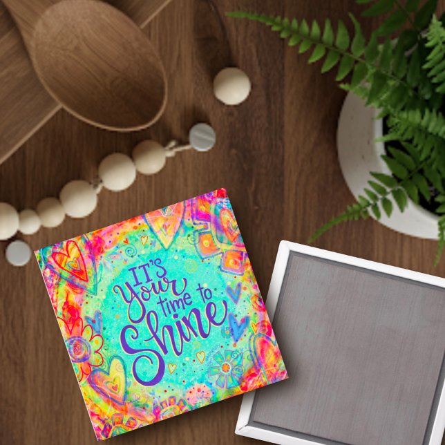 Ermutigende Zeit bis zum "Shine Inspirivity Magnet (Von Creator hochgeladen)