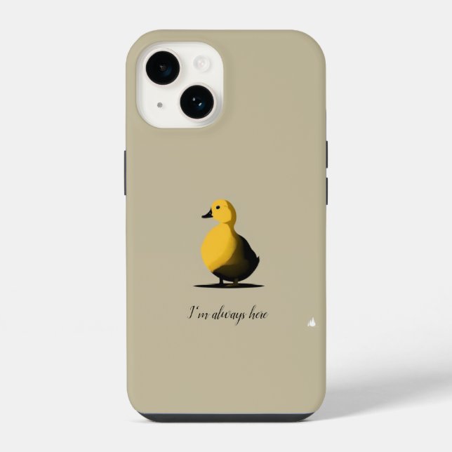 Ermutigender Enten-iPhone-Hülle iPhone Hülle (Rückseite)