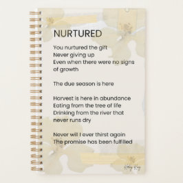 Ermutigendes Gedicht, belebt Planer