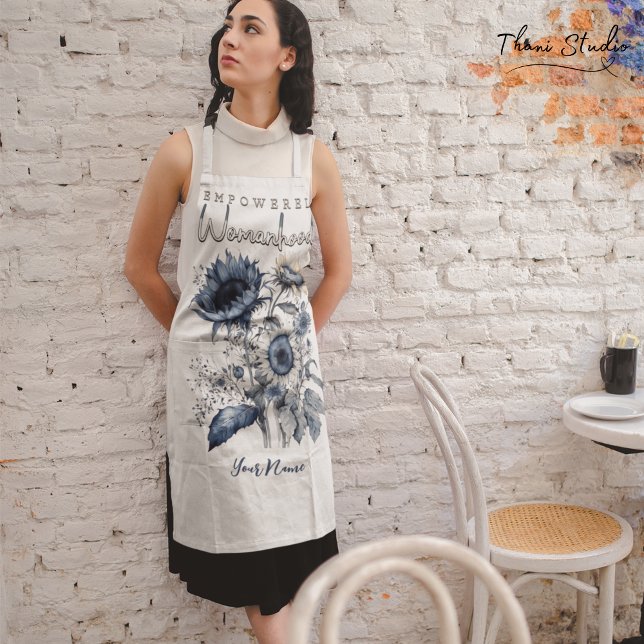 Ermutigte Blumenwasserfarbe für Frauen Schürze (Von Creator hochgeladen)