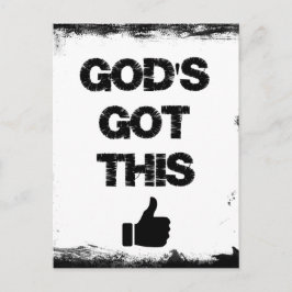 Ermutigung: Das hat Gott Got Postkarte
