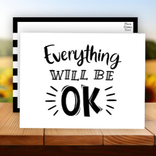 Ermutigung, Denken und Freundschaft Postkarte