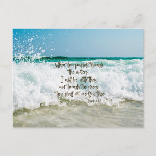 Ermutigung der Isaiah Bible Verse Postkarte