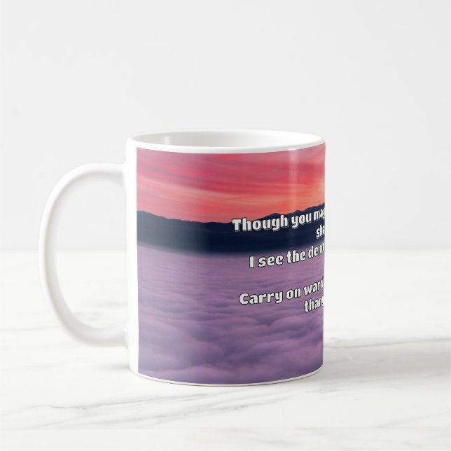 Ermutigung des Empath Warrior zu einem positiven Z Kaffeetasse (Links)