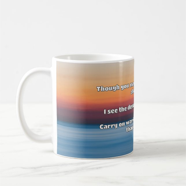 Ermutigung des Empath Warrior zu einem positiven Z Kaffeetasse (Links)