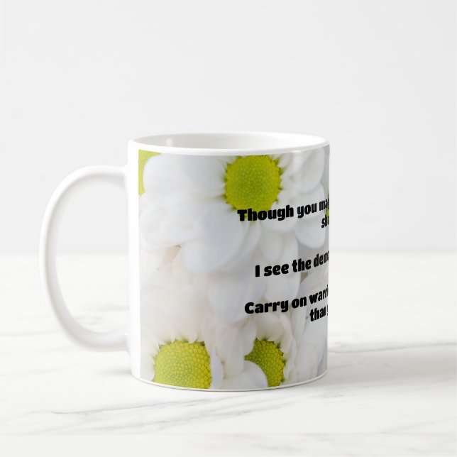 Ermutigung des Empath Warrior zu einem positiven Z Kaffeetasse (Links)