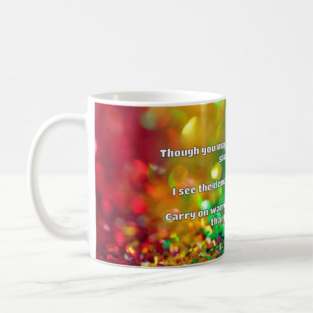 Ermutigung des Empath Warrior zu einem positiven Z Kaffeetasse (Links)