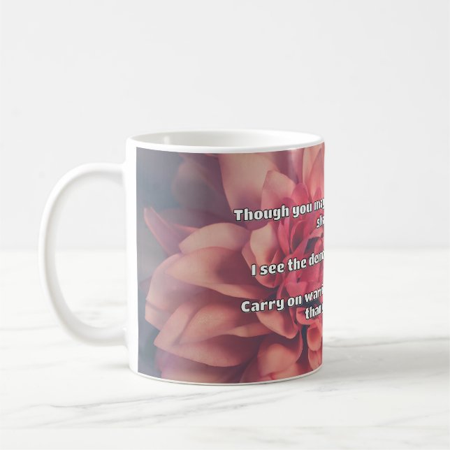 Ermutigung des Empath Warrior zu einem positiven Z Kaffeetasse (Links)
