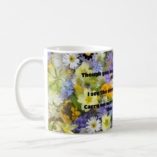 Ermutigung des Empath Warrior zu einem positiven Z Kaffeetasse (Links)