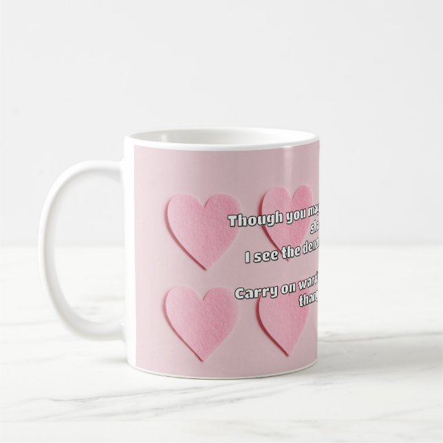 Ermutigung des Empath Warrior zu einem positiven Z Kaffeetasse (Links)