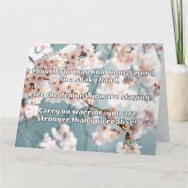 Ermutigung des Empath Warrior zu einem positiven Z Karte