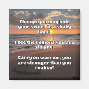 Ermutigung des Empath Warrior zu einem positiven Z Magnet