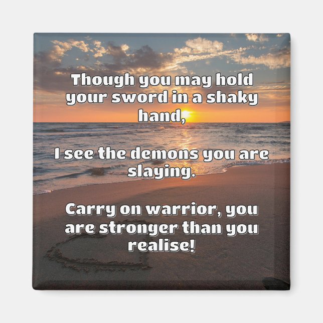 Ermutigung des Empath Warrior zu einem positiven Z Magnet (Vorne)