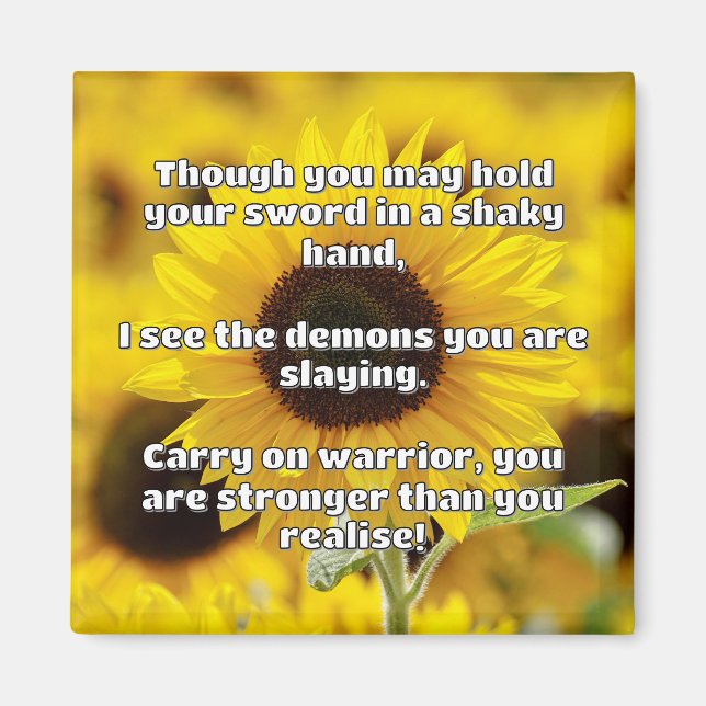 Ermutigung des Empath Warrior zu einem positiven Z Magnet (Vorne)
